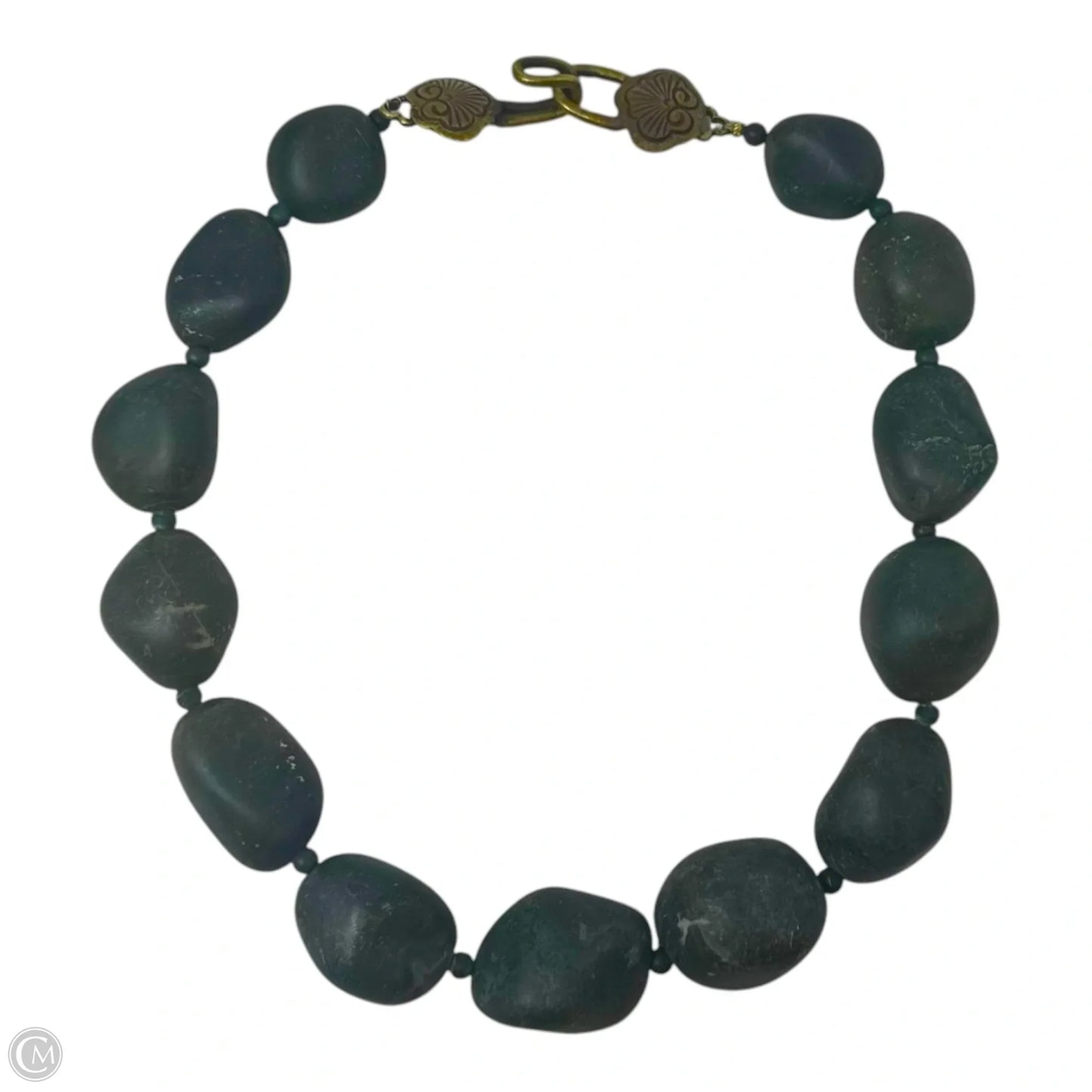 Vintage Green Gobi Mudstone Necklace Statement By Stephen Dweck