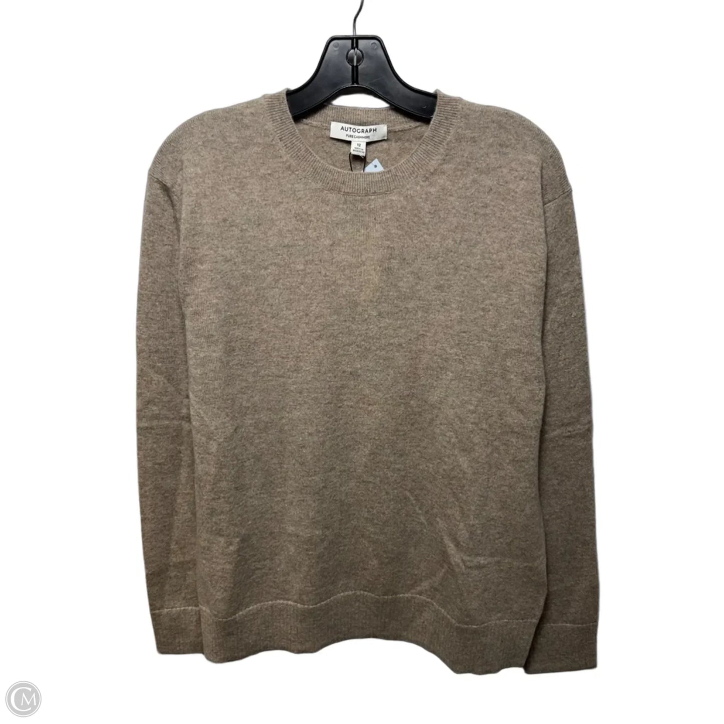 Sweater Cashmere By Autograph In Taupe, Size: 12