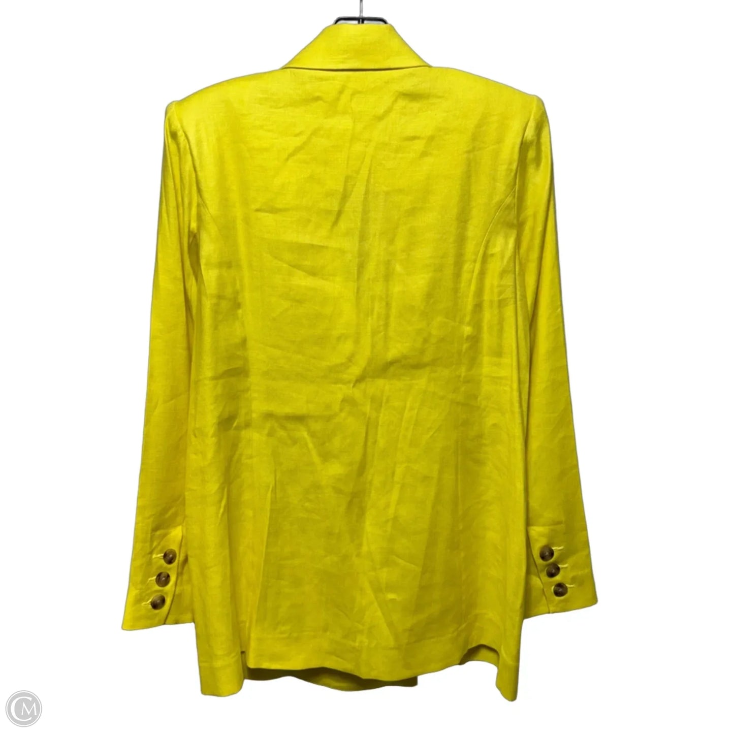 Linen Blend Blazer By Cabi In Yellow, Size: S
