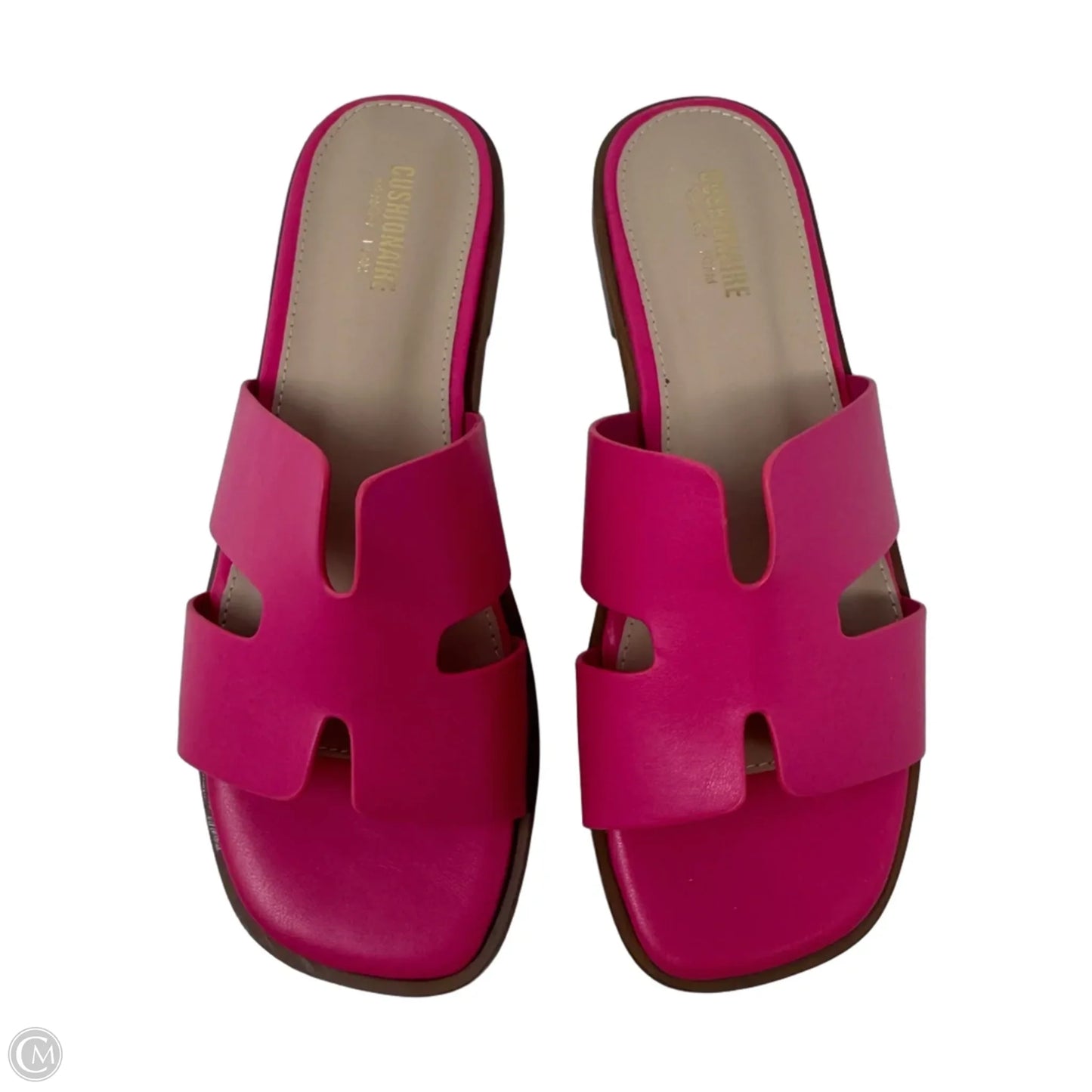 Voyage Cutout Strap Slide Sandals By Cushionaire In Pink, Size: 7