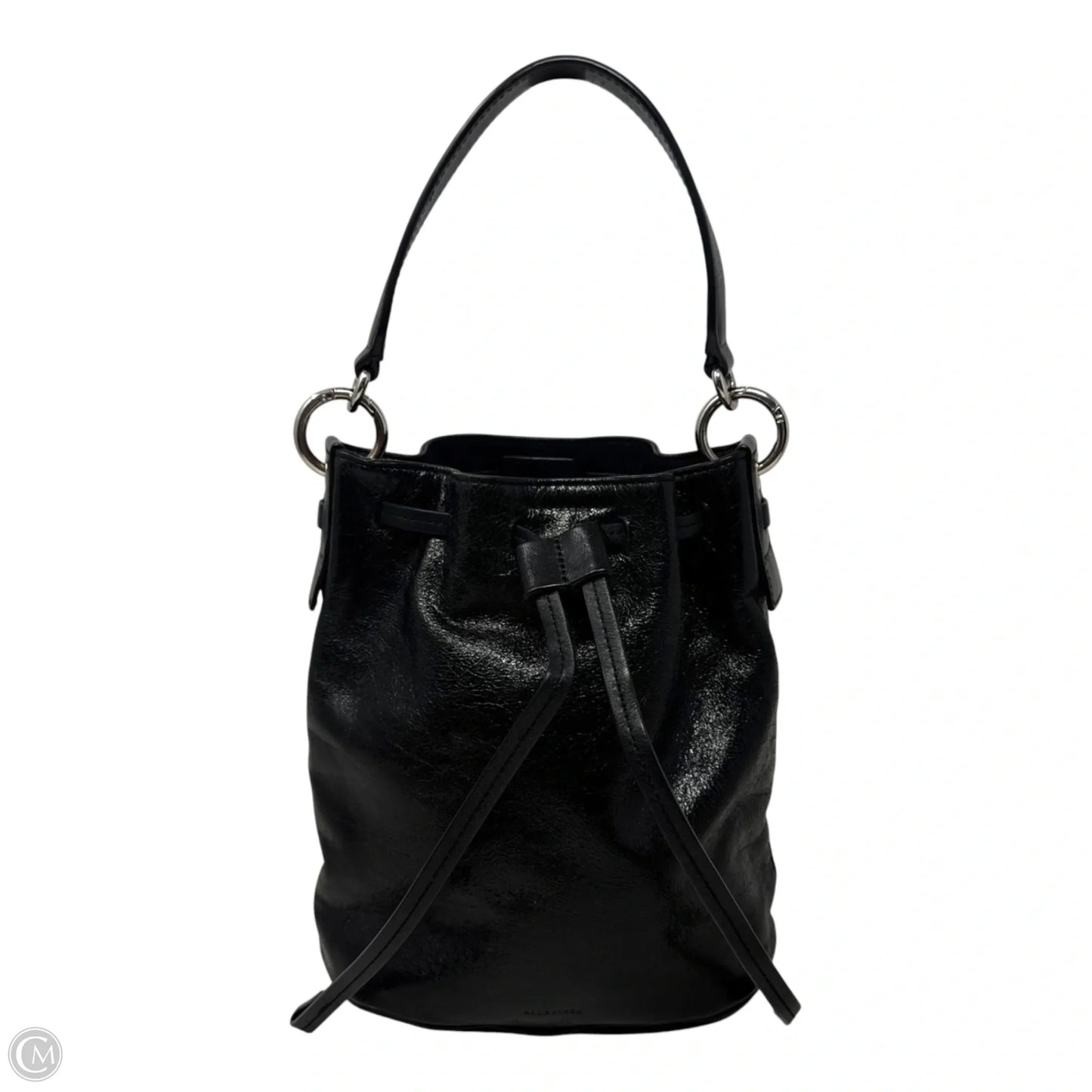 AS IS Captain Lea Leather Bucket Bag Designer By All Saints, Size: Small