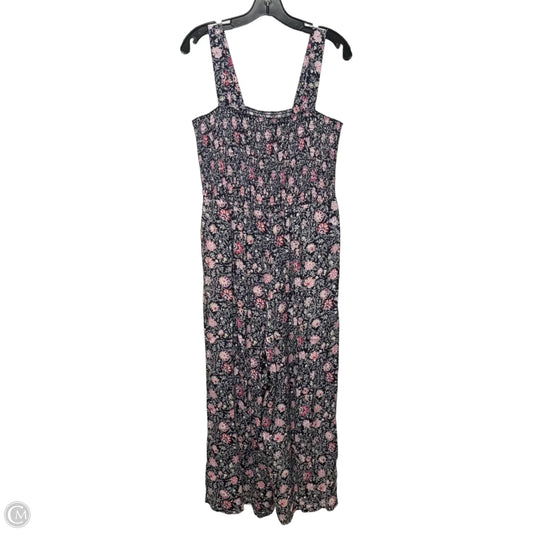 Jumpsuit By Loft In Floral Print, Size: L
