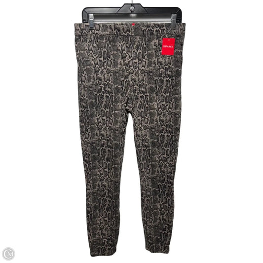 Ankle Jean-Ish Leggings Pants By Spanx In Snakeskin Print, Size: L
