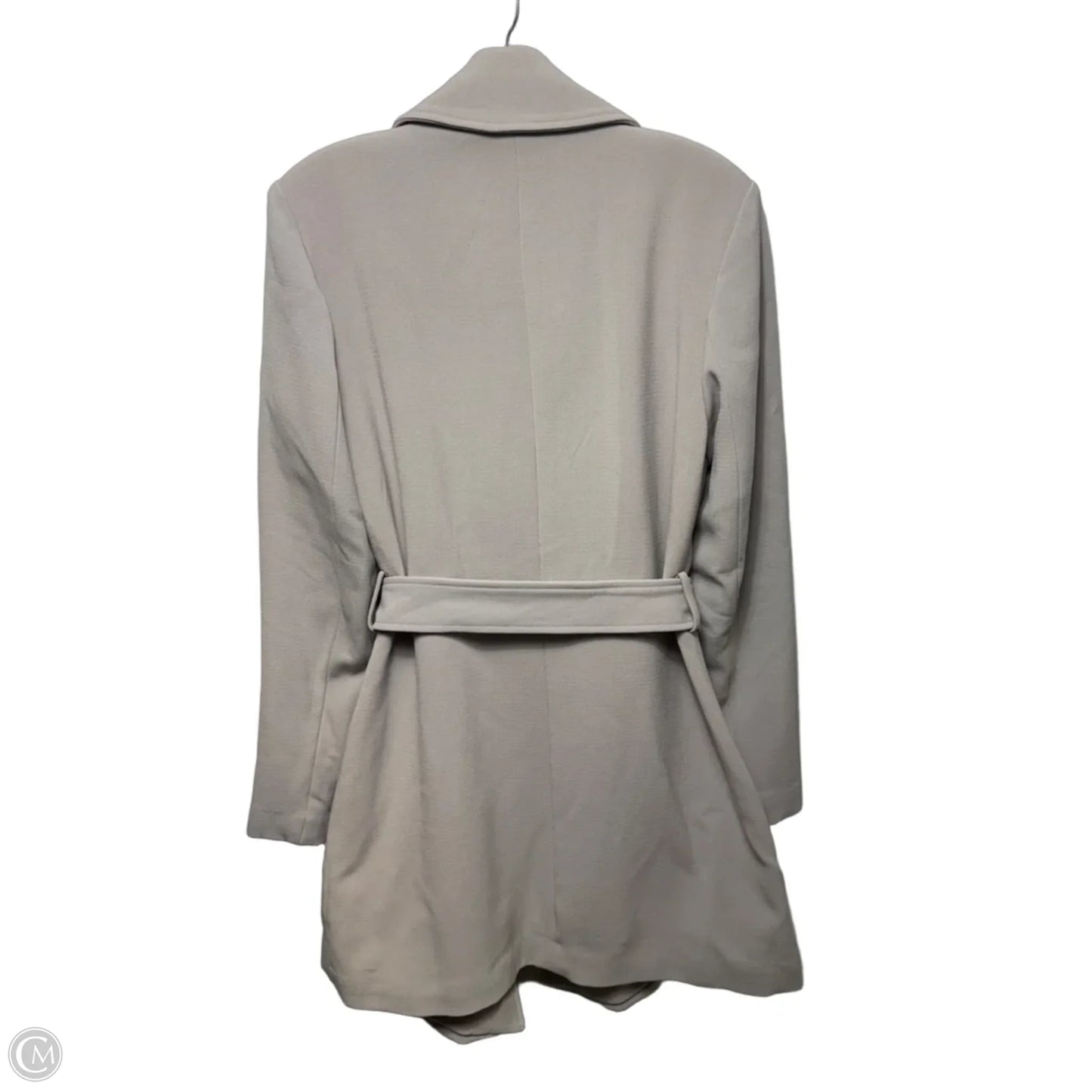 Trench Coat By Lauren By Ralph Lauren In Grey, Size: S