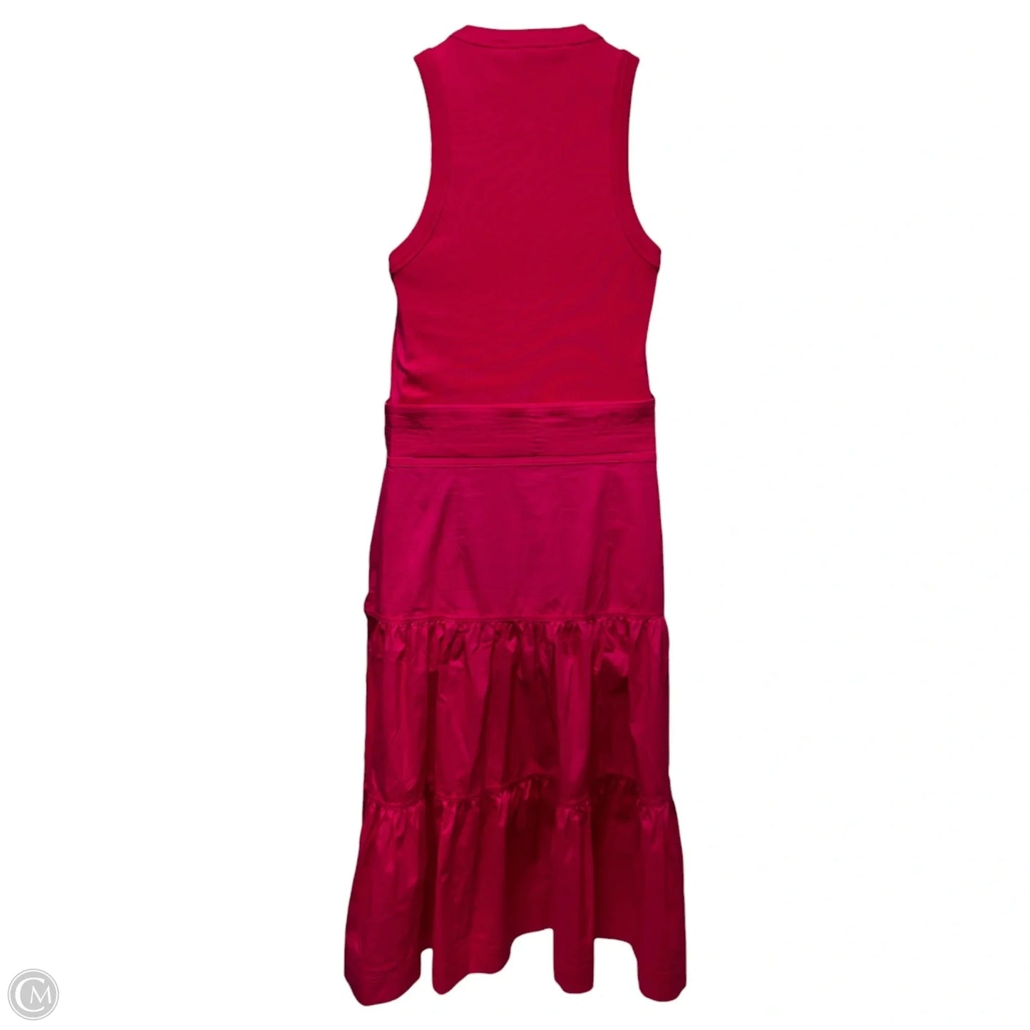Austyn Tiered Midi Dress By Veronica Beard In Fuchsia, Size: M