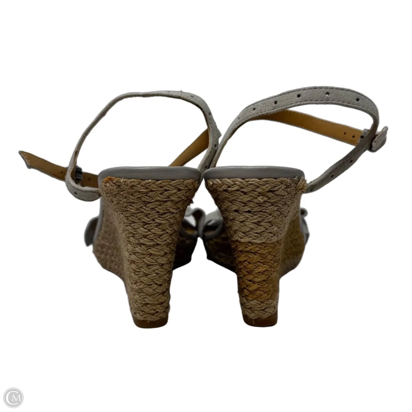 Espadrille Sandals Heels Wedge By Jack Rogers In Grey, Size: 7