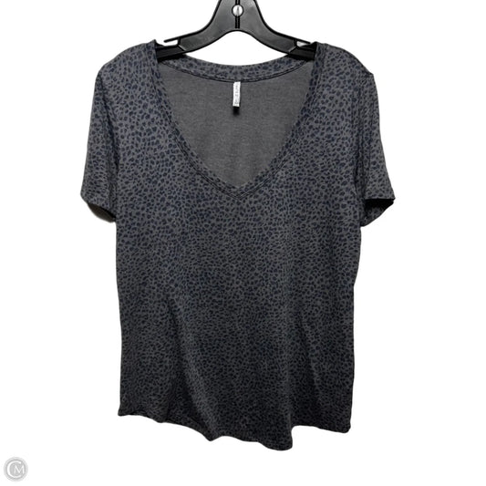 Top Short Sleeve Basic By Z Supply In Animal Print, Size: L