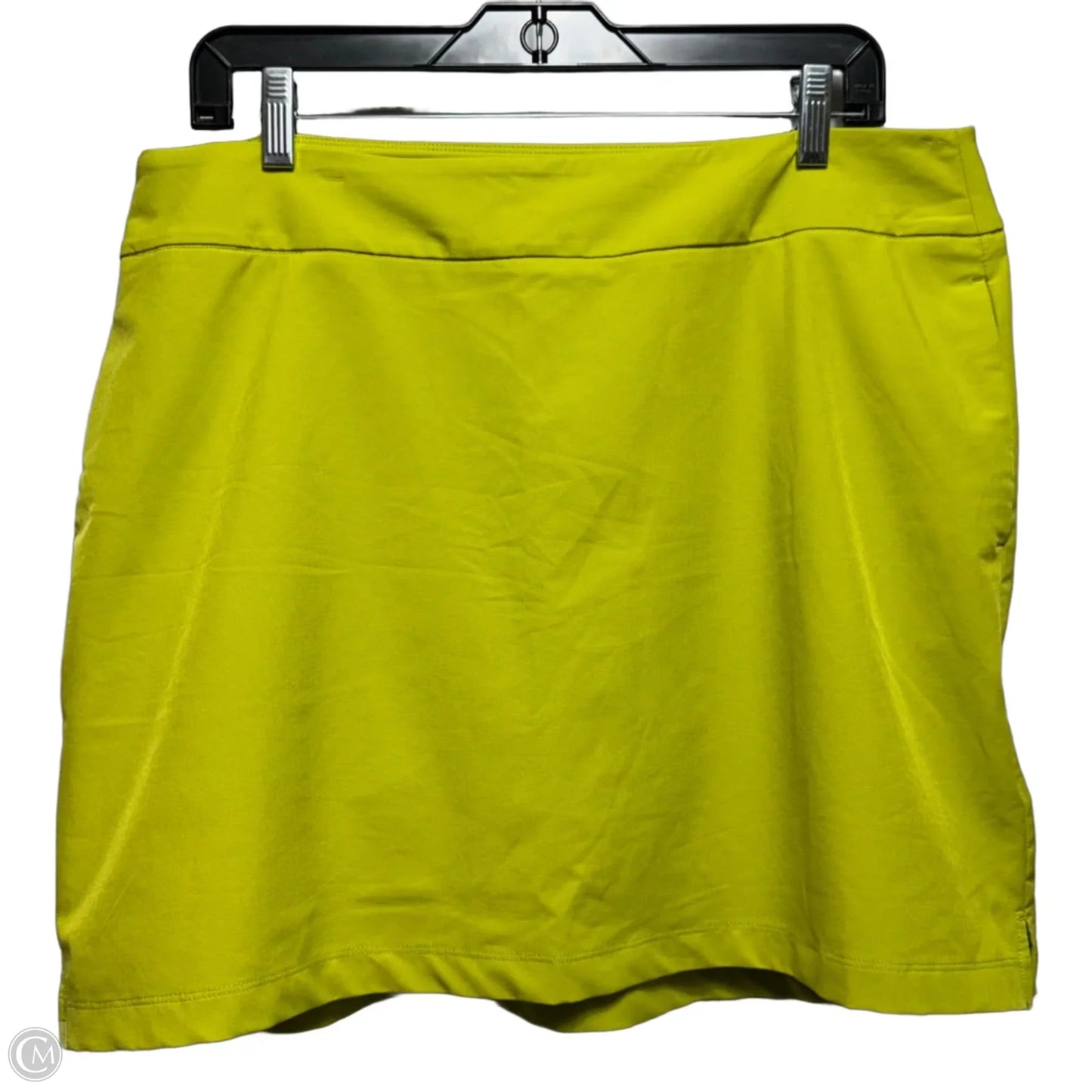 Athletic Skort By Greg Norman In Chartreuse, Size: L