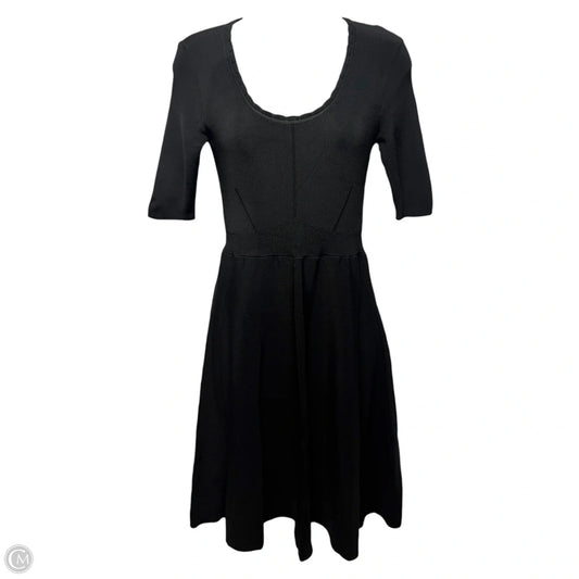 Viscose Knit Dress Casual Short By Emporio Armani In Black, Size: 4 (40)