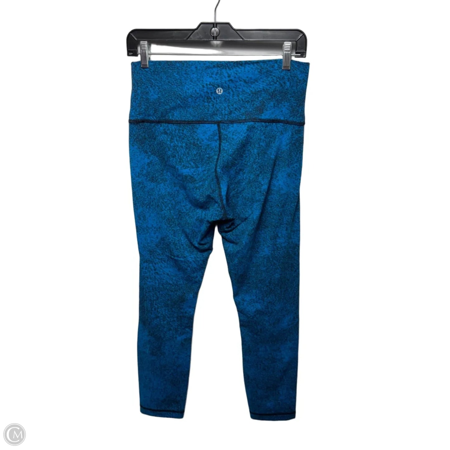 Athletic Leggings By Lululemon In Black & Blue, Size: 10