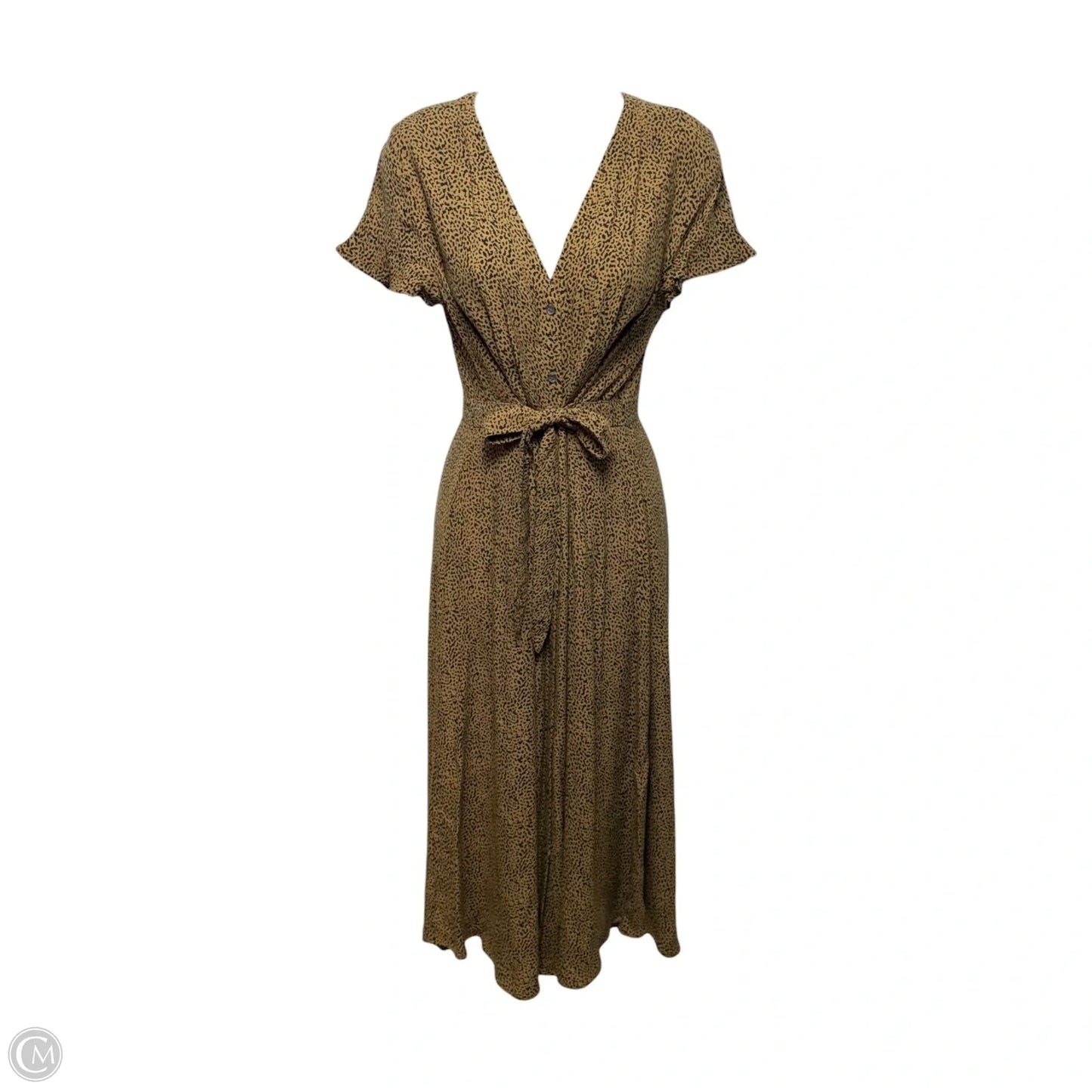 Dress Casual Maxi By Loft In Black & Tan, Size: 4