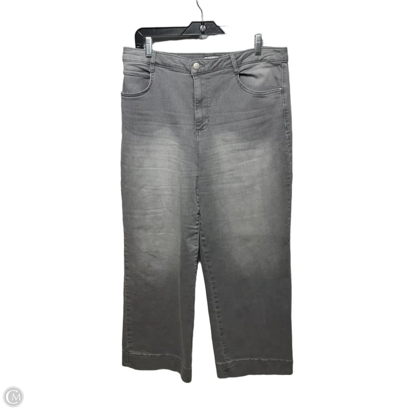 Jeans Wide Leg By Bagatelle In Grey Denim, Size: 12