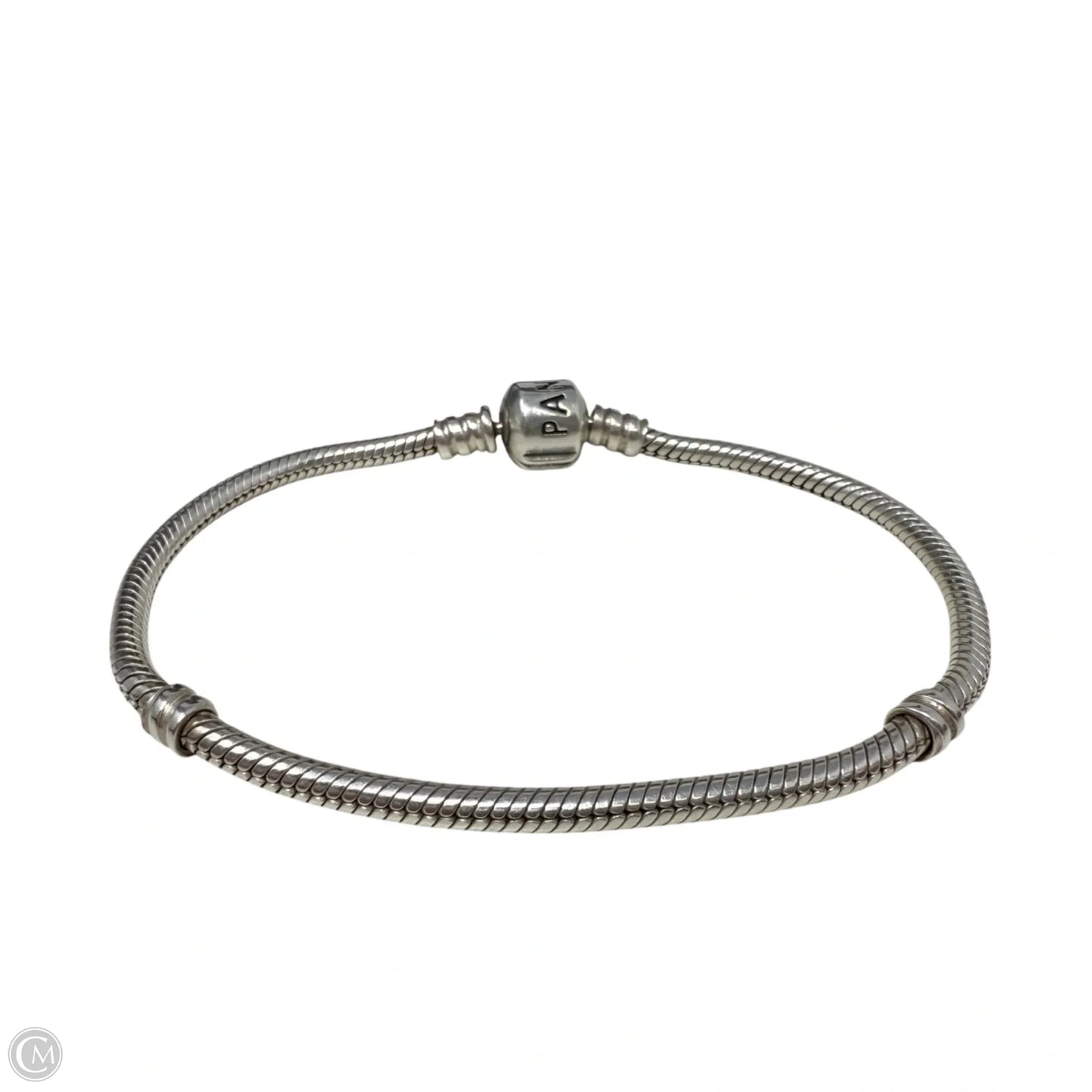 Sterling Silver Barrel Clasp Smooth Snake Chain Bracelet By Pandora