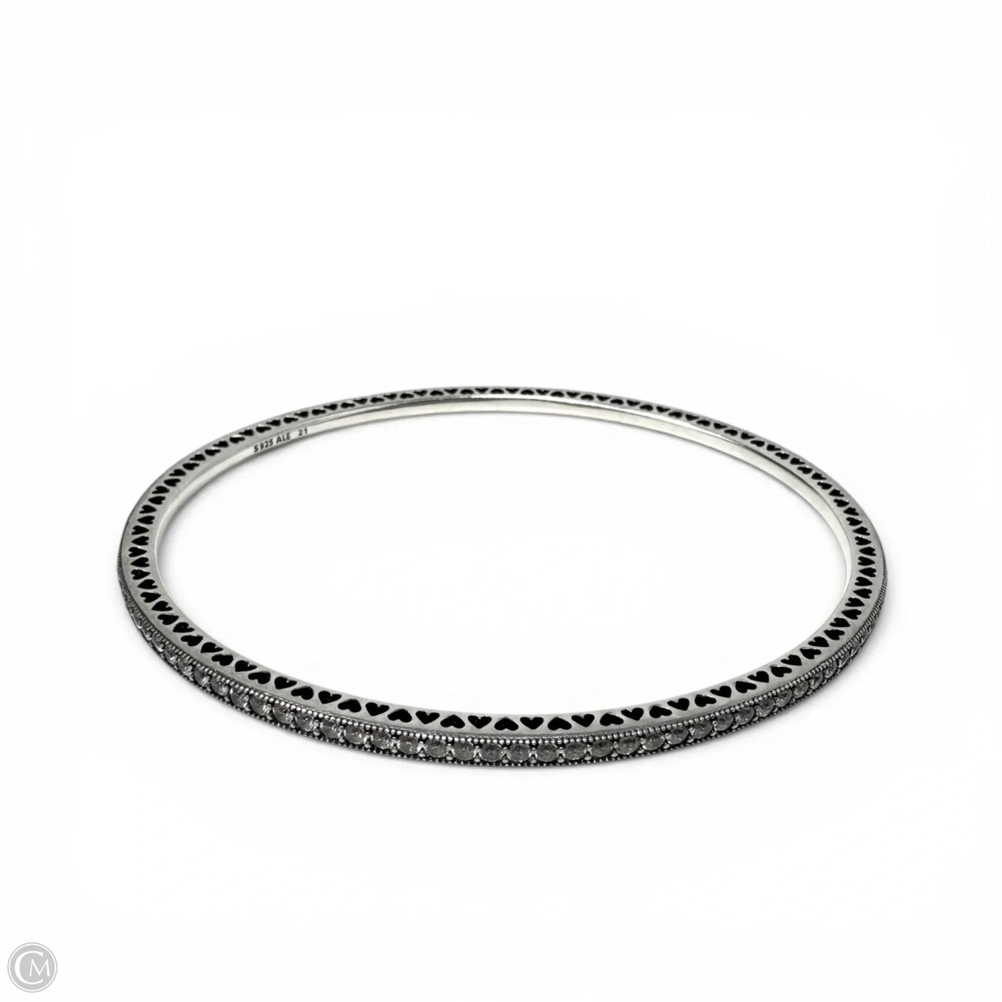 Twinkling Forever Sterling Silver & CZ Bangle Bracelet By Pandora