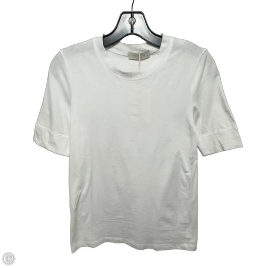 Luna Top Short Sleeve Basic By Pashnia In White, Size: S