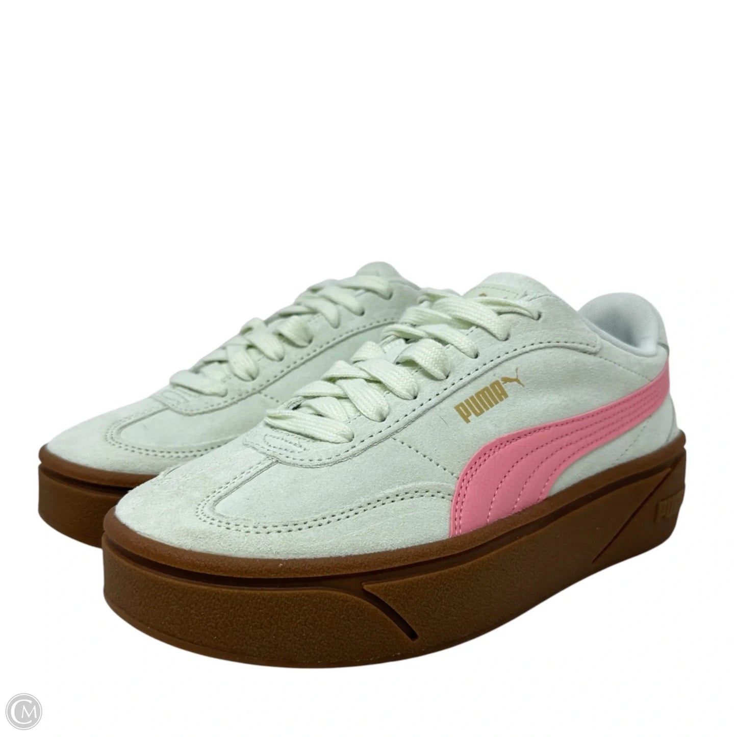 Club II Era Platform Sneakers By Puma In Green & Pink, Size: 8