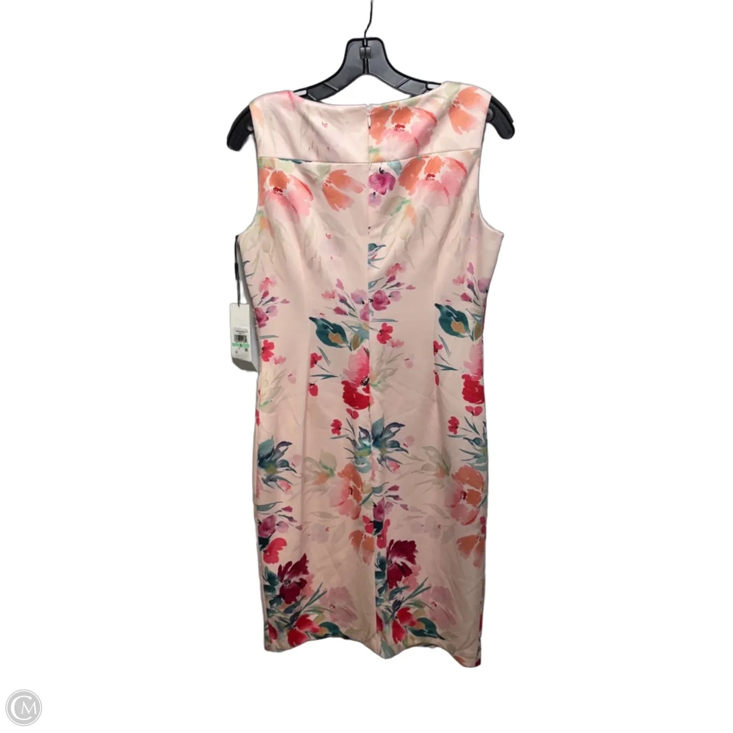 Dress Casual Midi By Calvin Klein In Floral Print, Size: 8