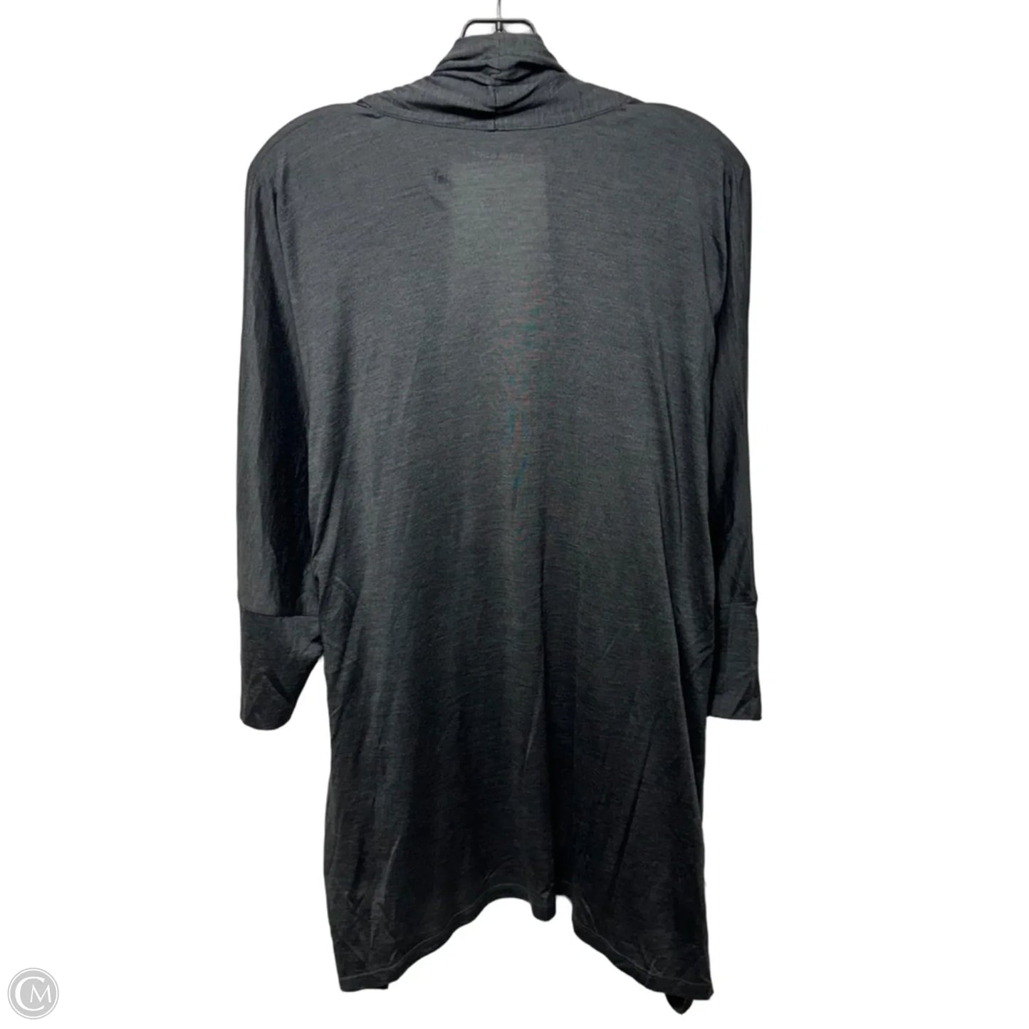 Silk & Cotton Cardigan By Eileen Fisher In Grey, Size: L