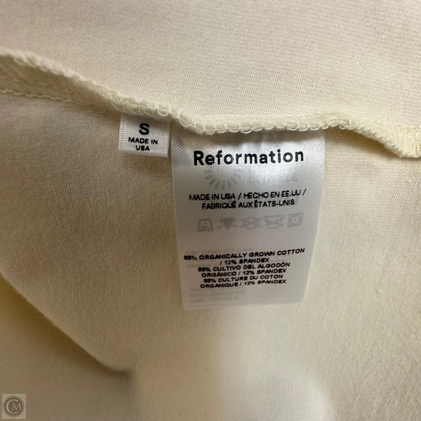 Taylen Mini Dress By Reformation In Cream, Size: S