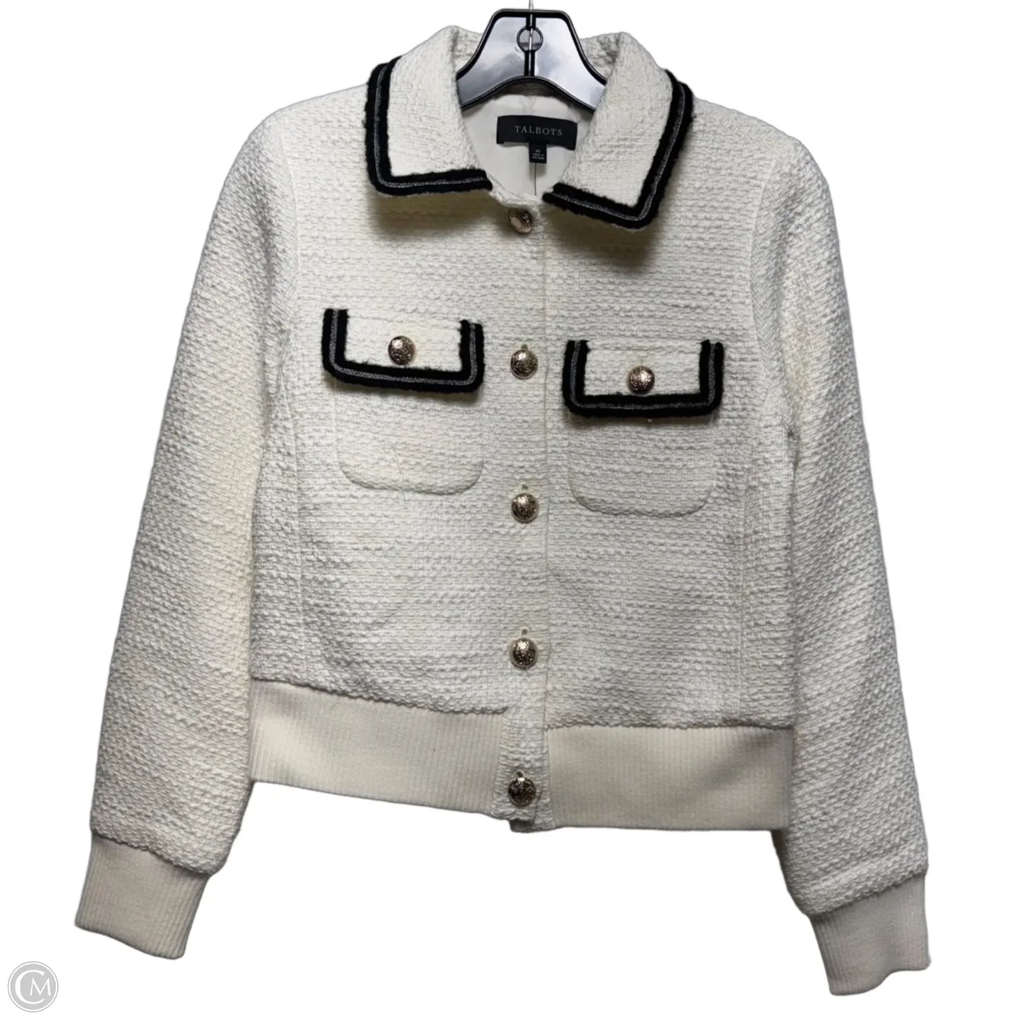 Jacket Other By Talbots In Cream, Size: Xs
