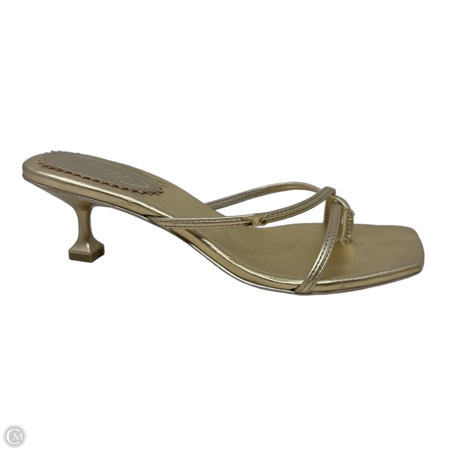 Strappy Sandals Heels Kitten By Circus By Sam Edelman In Gold, Size: 7