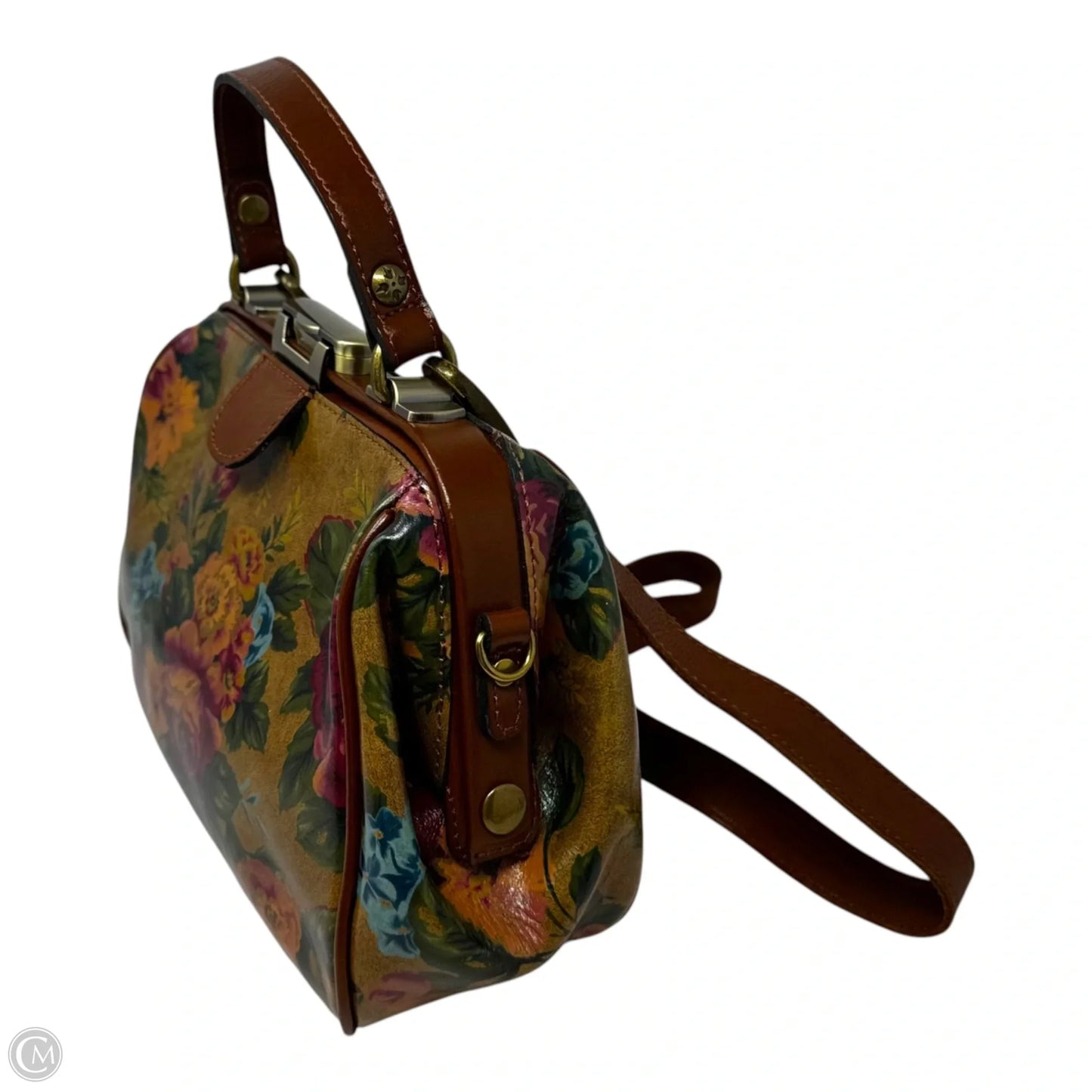 Gracchi Satchel Handbag Designer By Patricia Nash, Size: Medium
