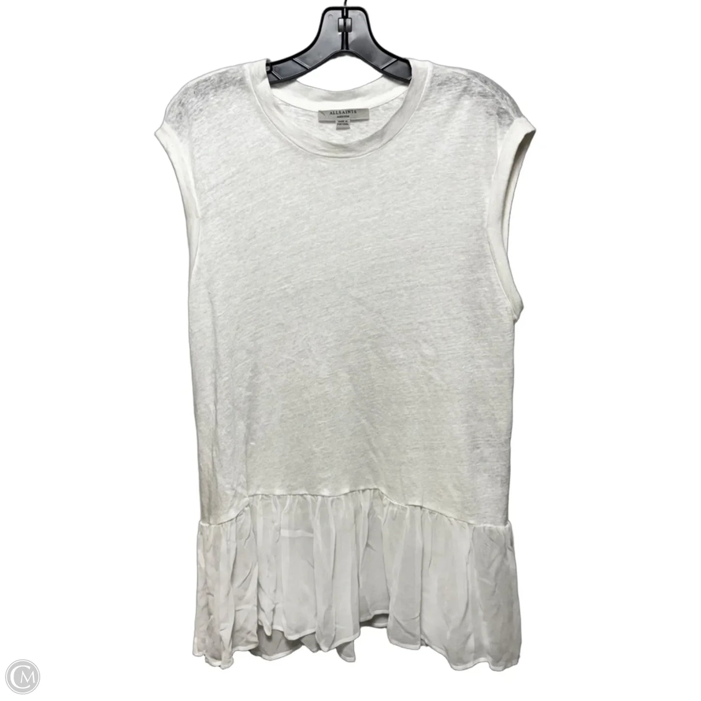 Jody Top Designer By All Saints In White, Size: M