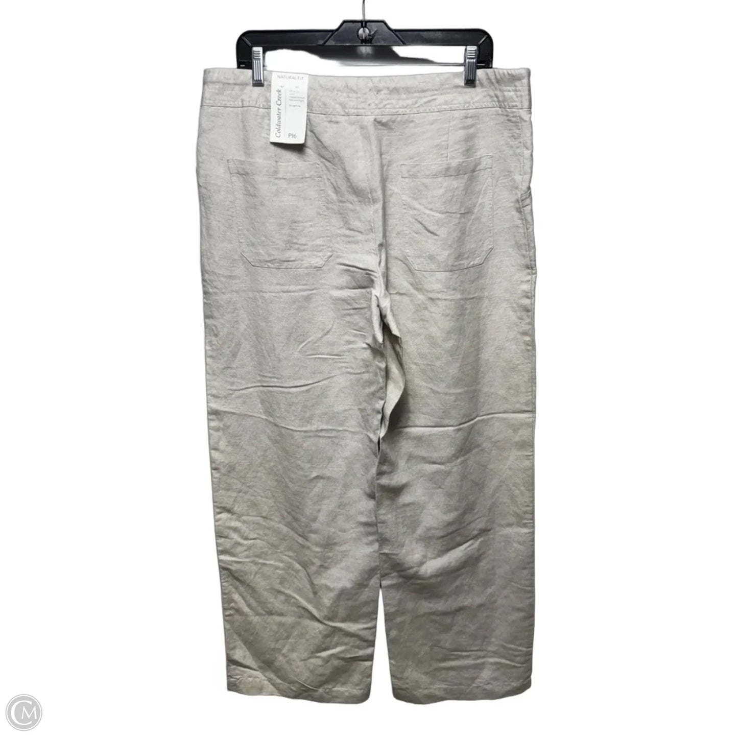 Pants Linen By Coldwater Creek In Beige, Size: 16p