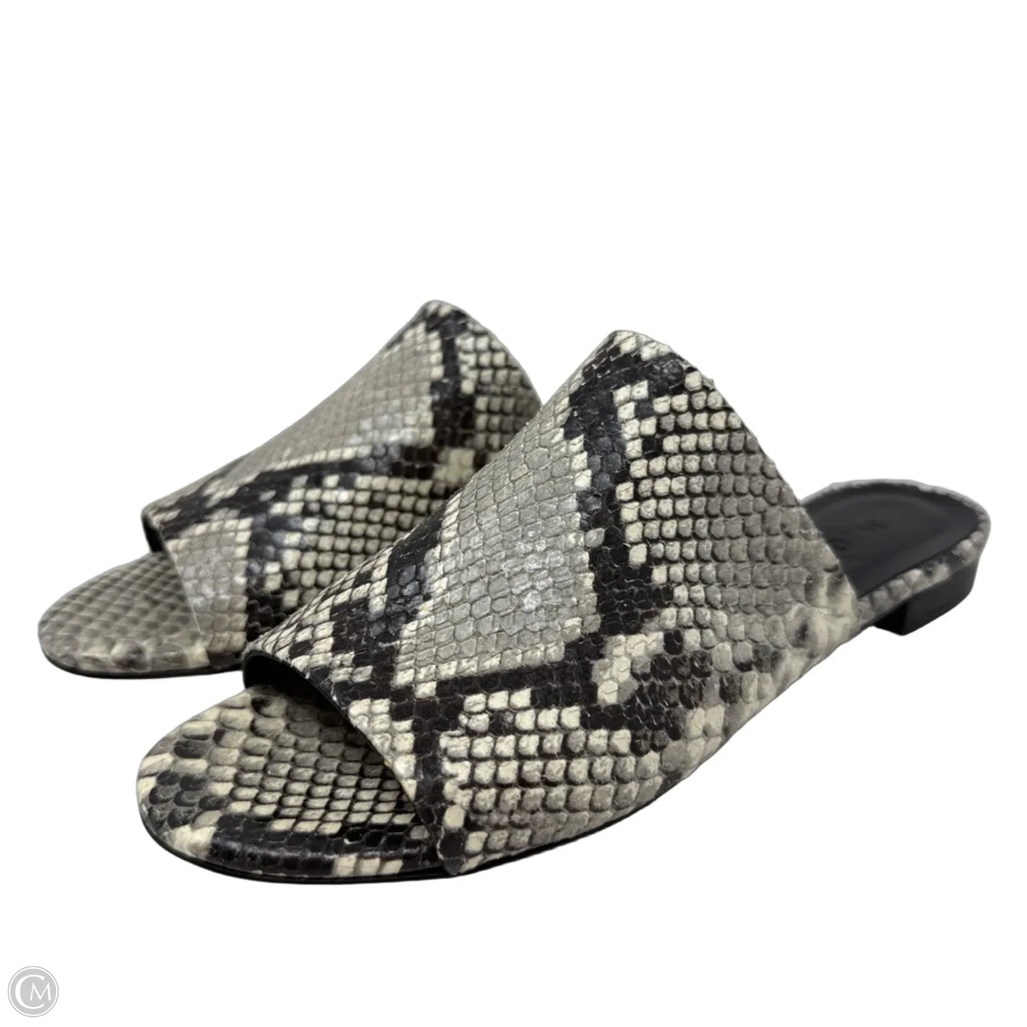 The Nuvola Sandals By M. Gemi In Snakeskin Print, Size: 5.5
