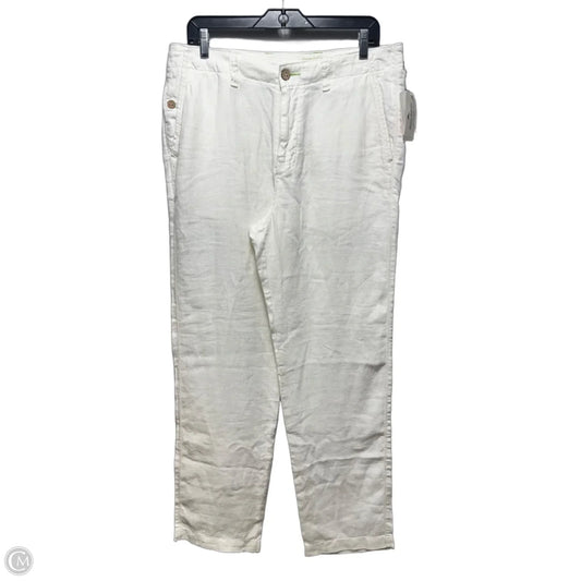 Pants Linen By Tommy Bahama In Cream, Size: 14