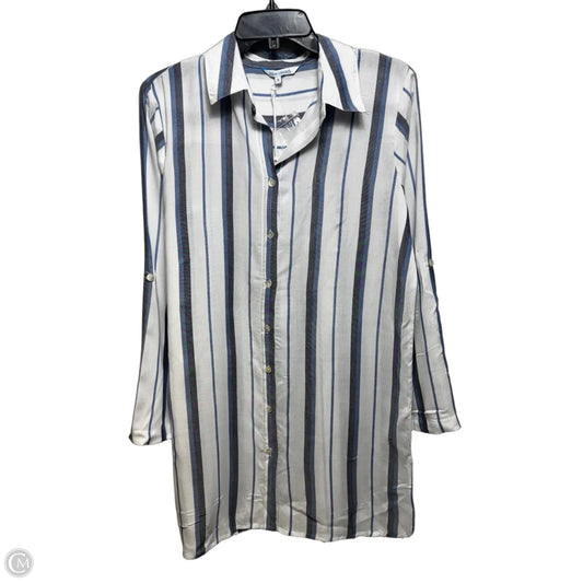 Tunic Long Sleeve By Blue Island In Striped Pattern, Size: S