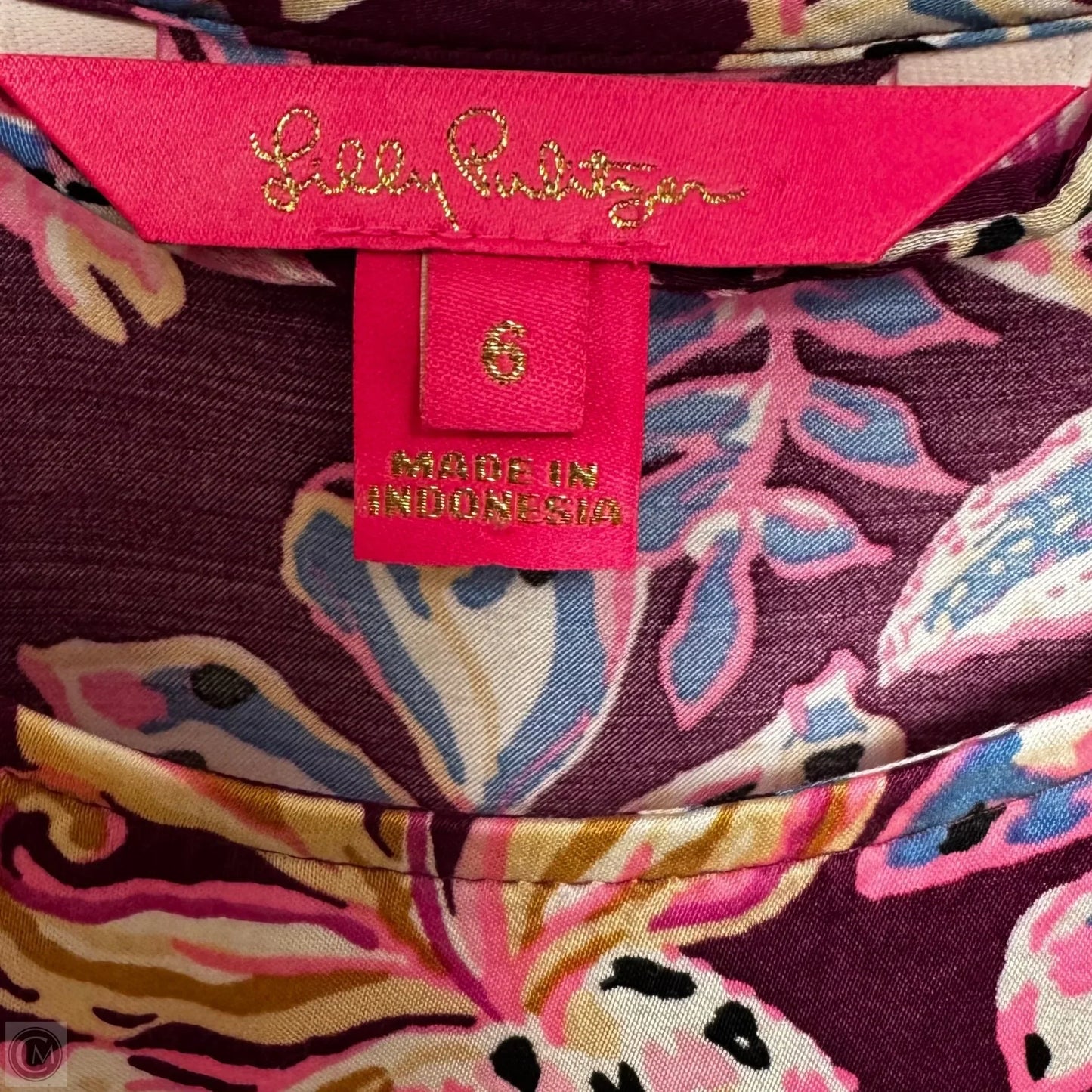Dress Designer By Lilly Pulitzer In Floral Print, Size: 6