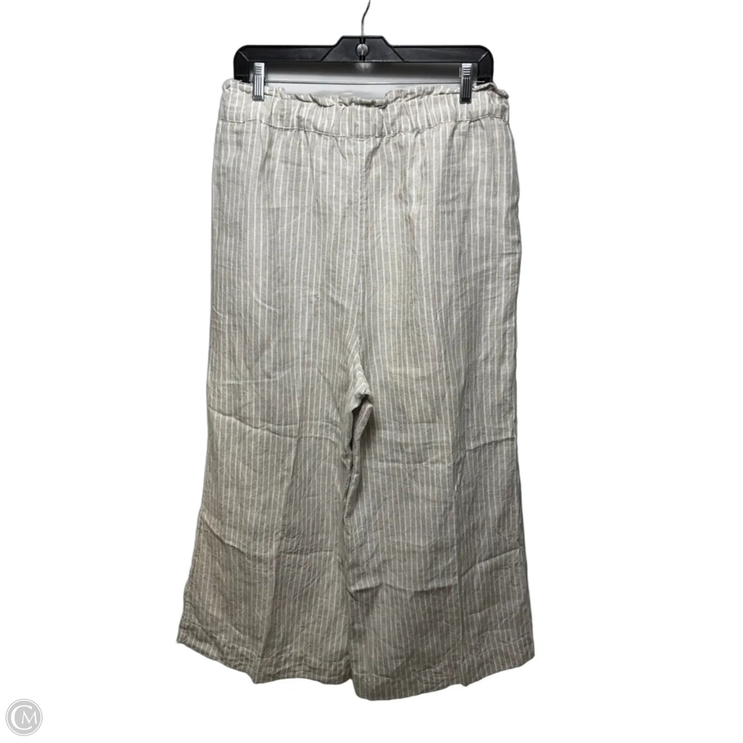 Pants Linen By Chicos In Striped Pattern, Size: 10