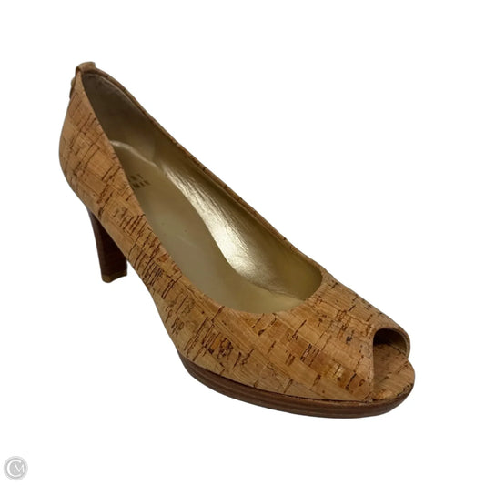 Cork Heels Shoes Designer By Stuart Weitzman In Tan, Size: 6