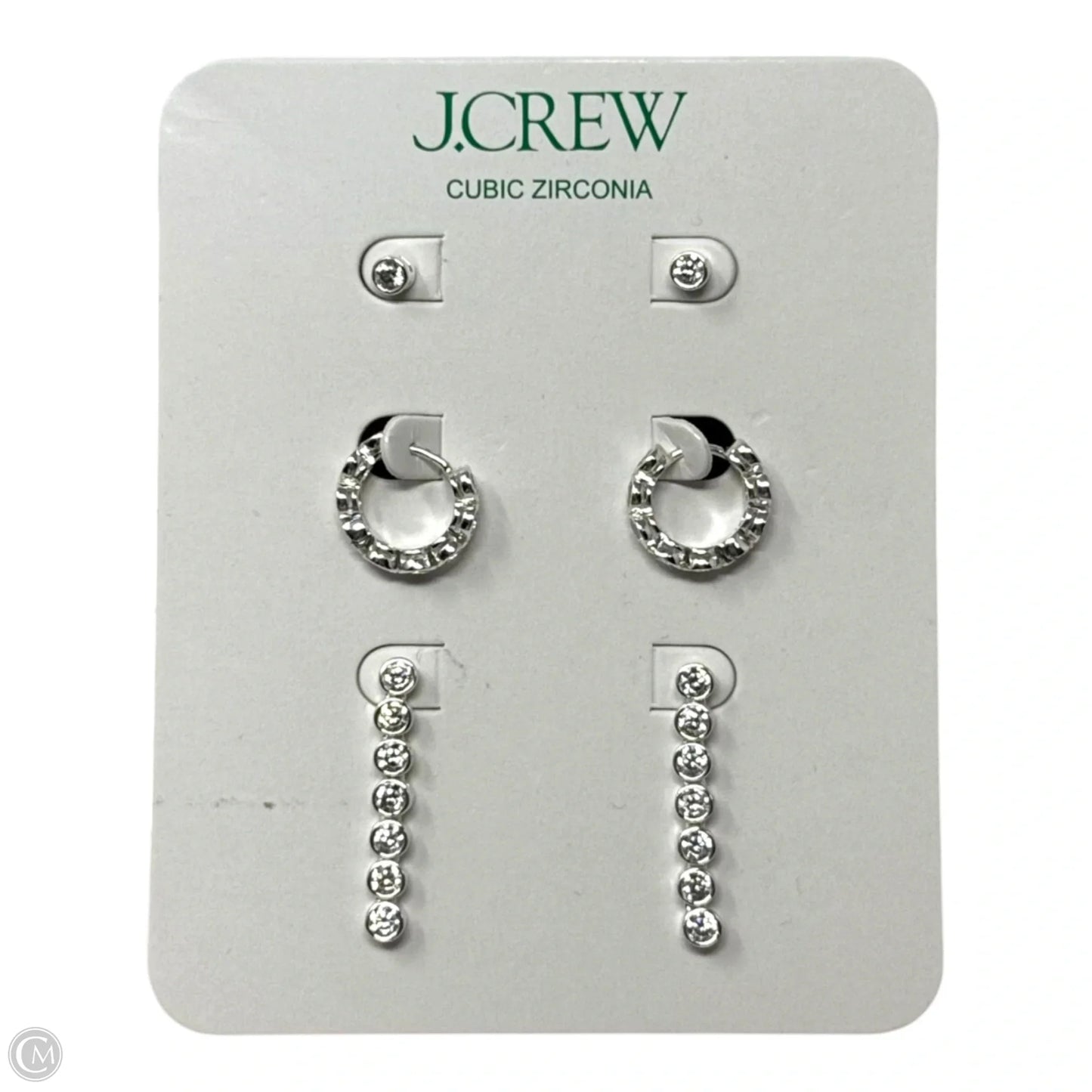 Round CZ Earring Set By J. Crew