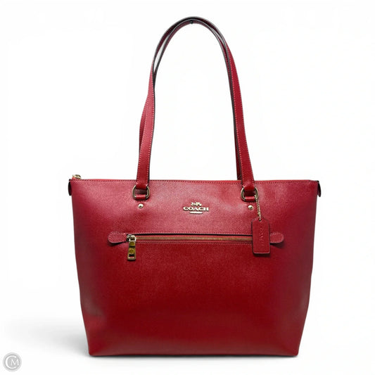 Crossgrain Leather Gallery Tote Designer By Coach, Size: Medium