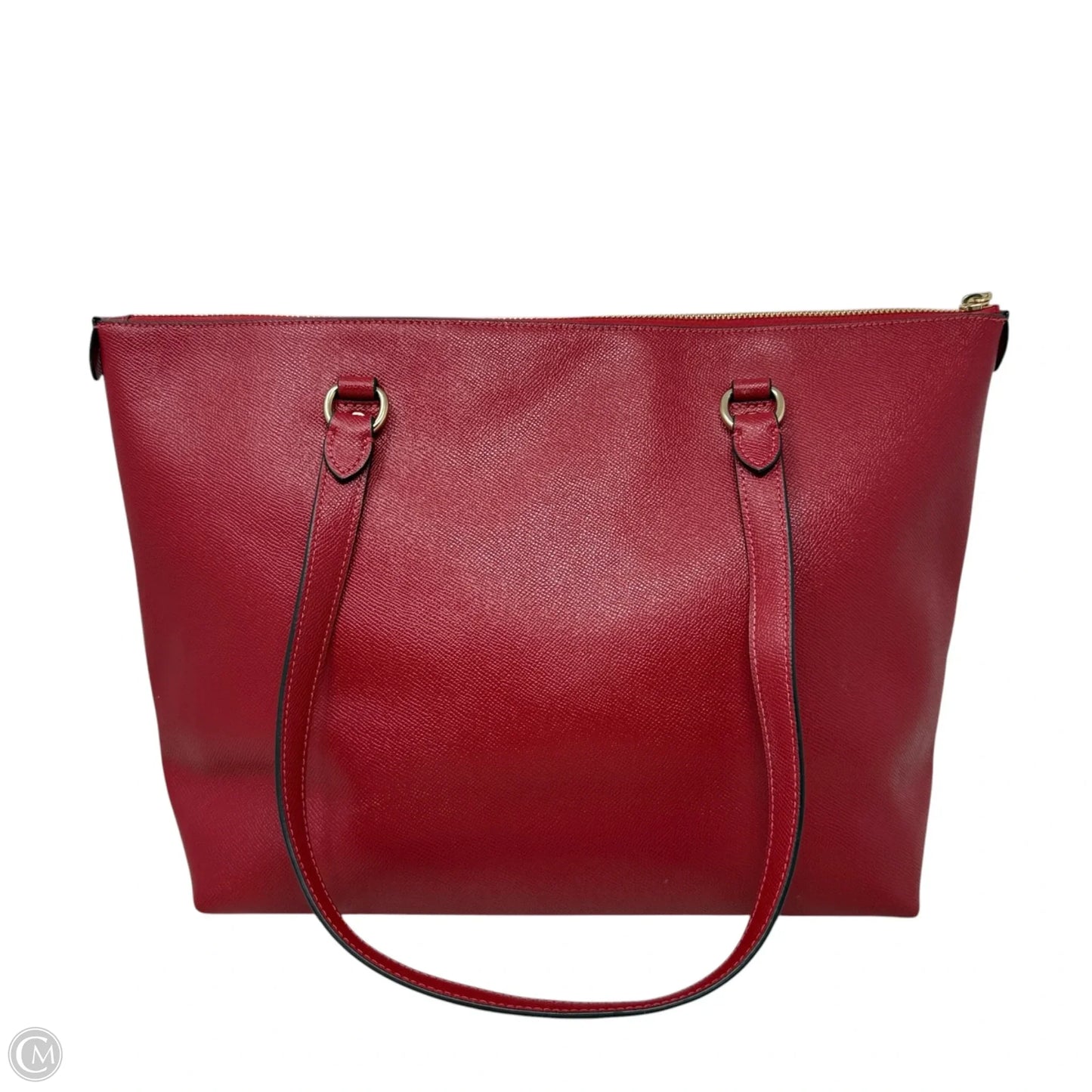 Crossgrain Leather Gallery Tote Designer By Coach, Size: Medium