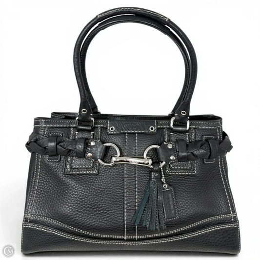 Hamptons Pebbled Leather Carryall Designer By Coach, Size: Medium