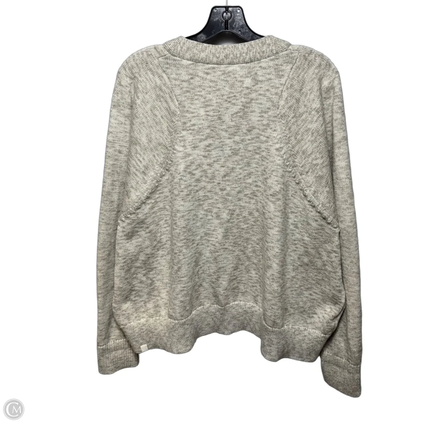 Sweater Cardigan By Lululemon In Cream, Size: 1x