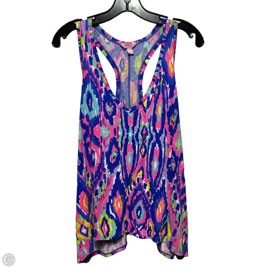 Tank Top Sleeveless Designer By Lilly Pulitzer In Multi-colored, Size: L