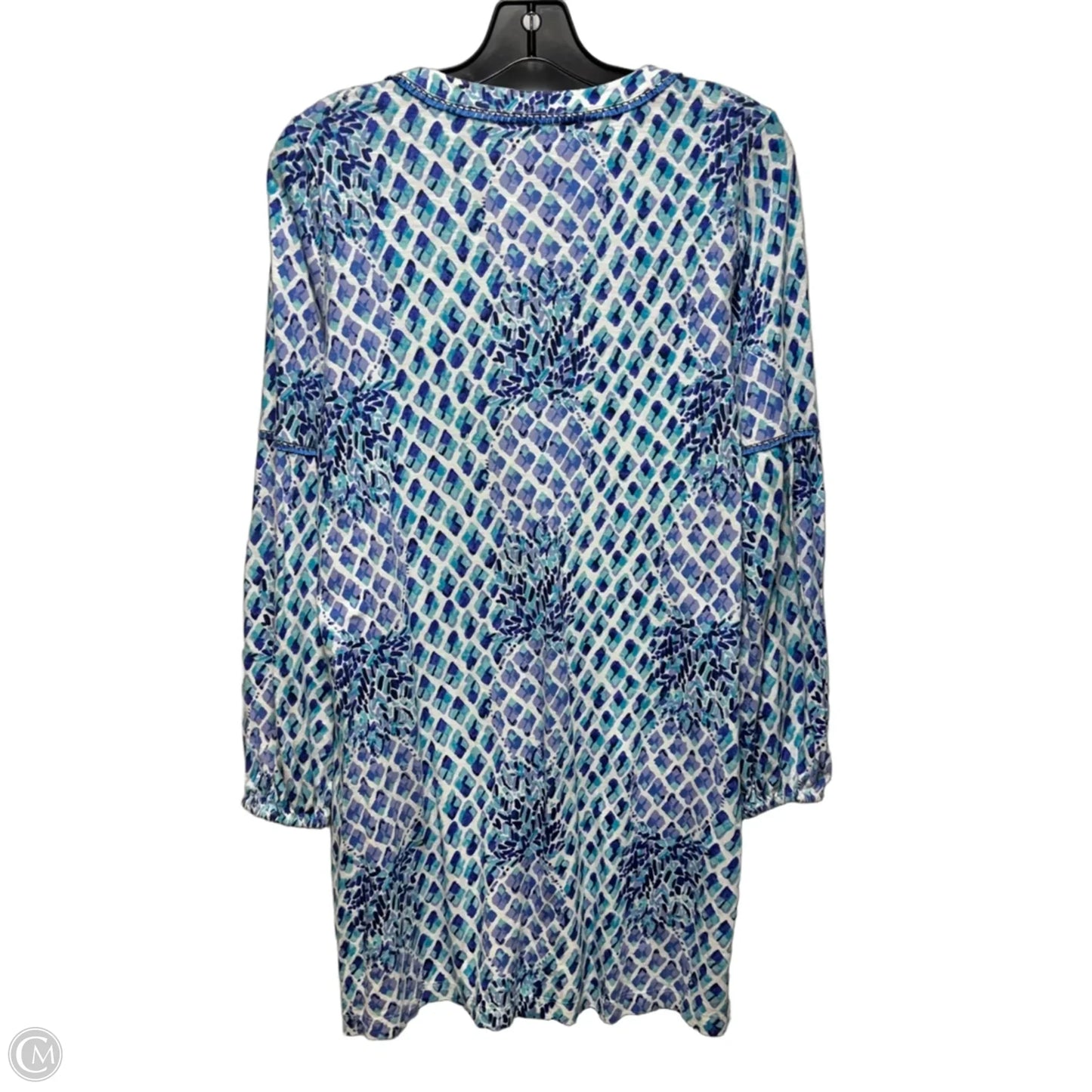 Joy Dress Designer By Lilly Pulitzer In Blue & White, Size: M
