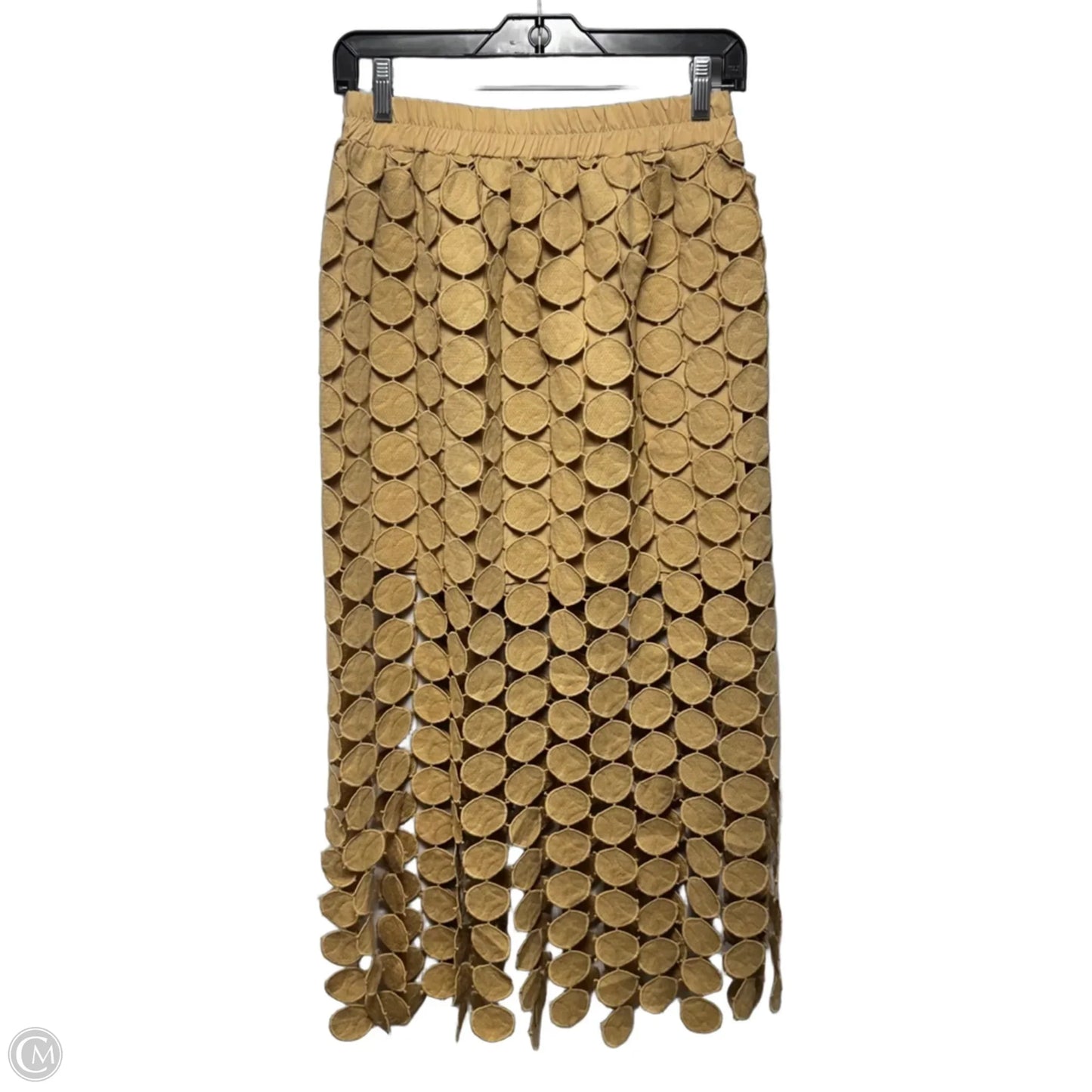 Hollow Out Maxi Skirt By Cicy Bell In Tan, Size: S