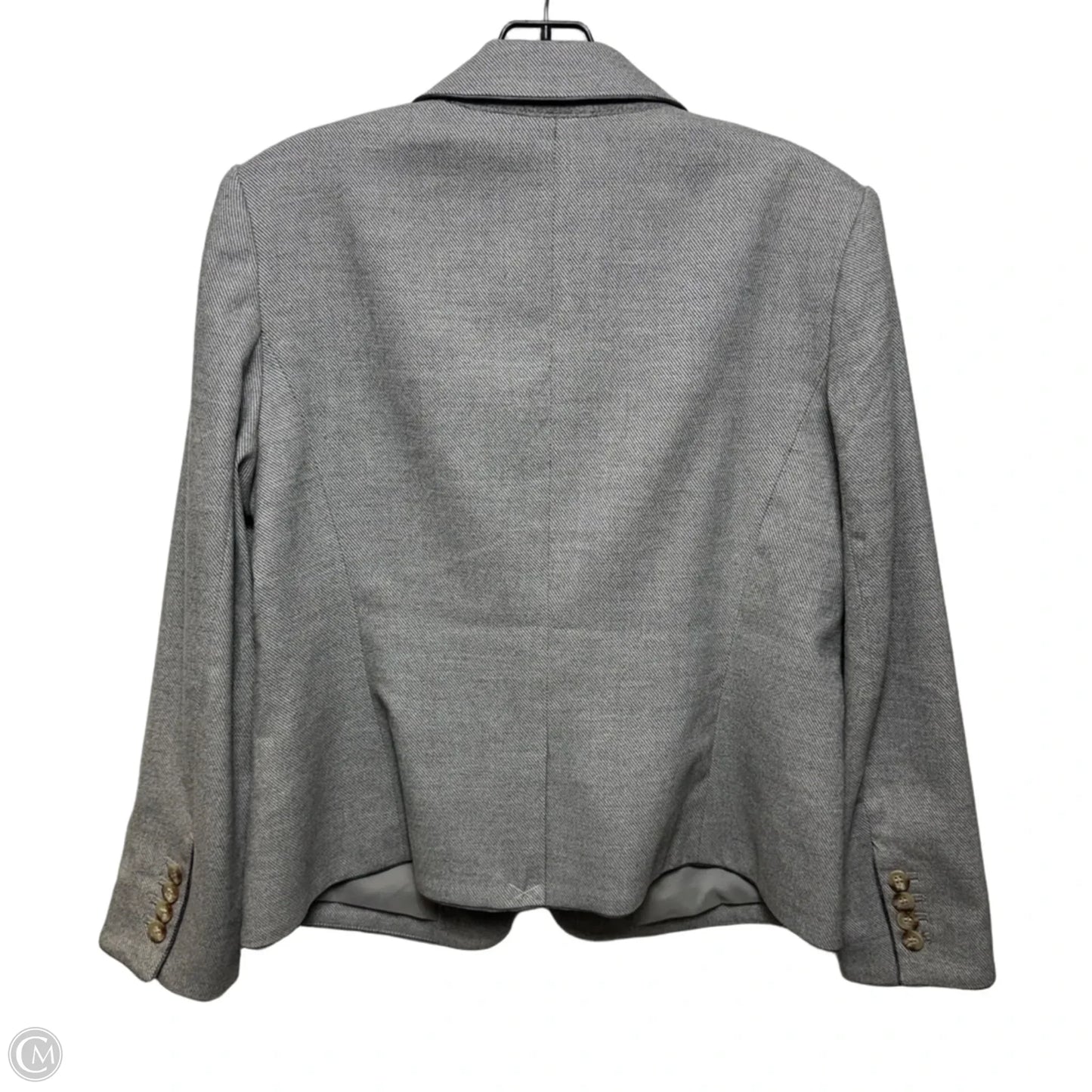 Blazer By Ann Taylor In Grey, Size: 8
