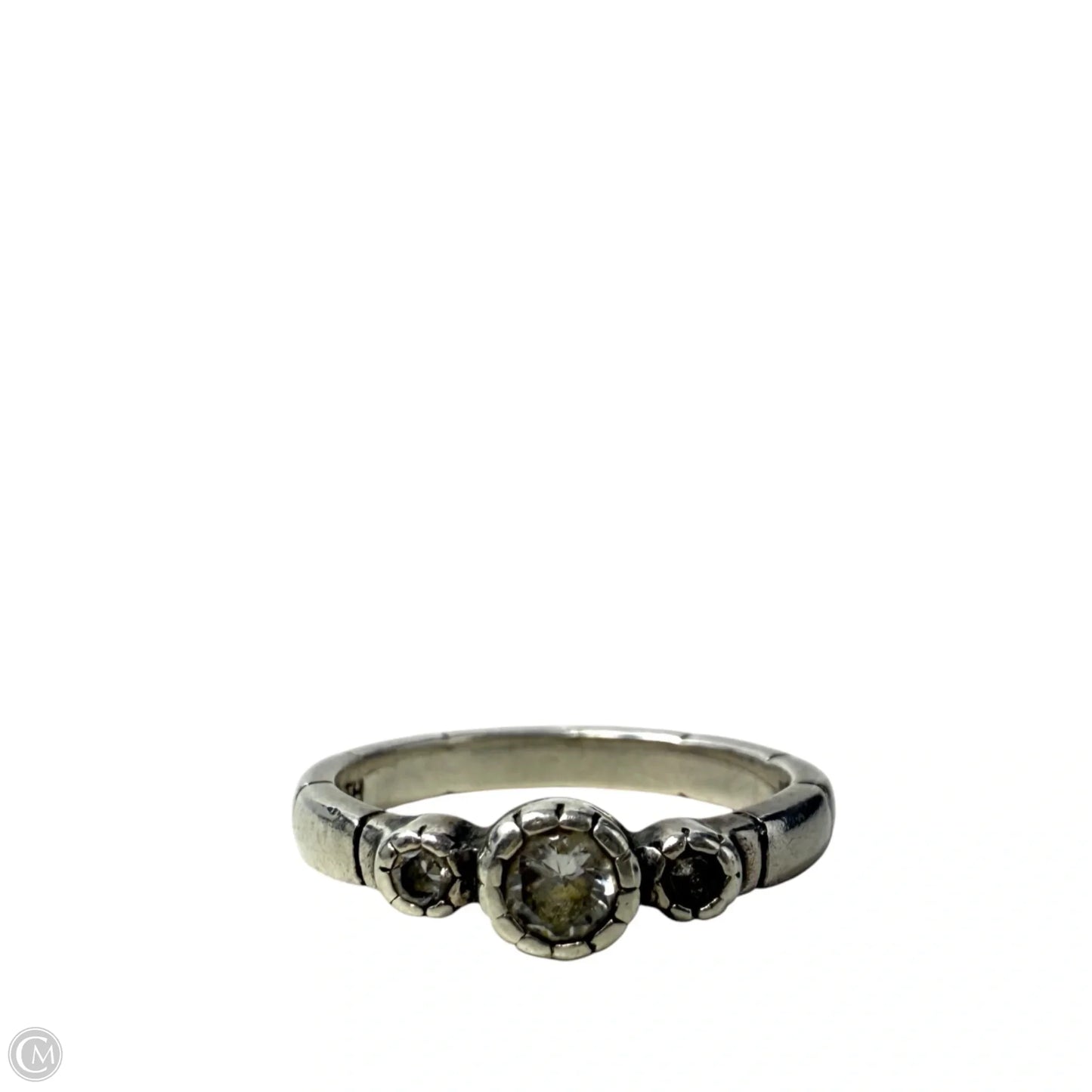 Sterling Silver & CZ Trio Ring By Silpada, Size: 5