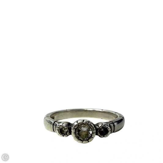 Sterling Silver & CZ Trio Ring By Silpada, Size: 5