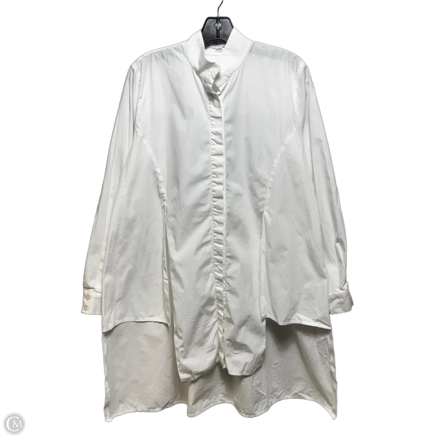Tunic Long Sleeve By Arias In White, Size: 6
