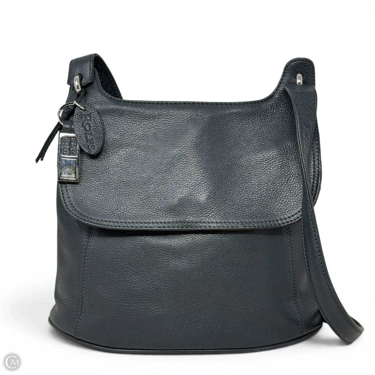Leather Shoulder Bag By Rolfs, Size: Medium