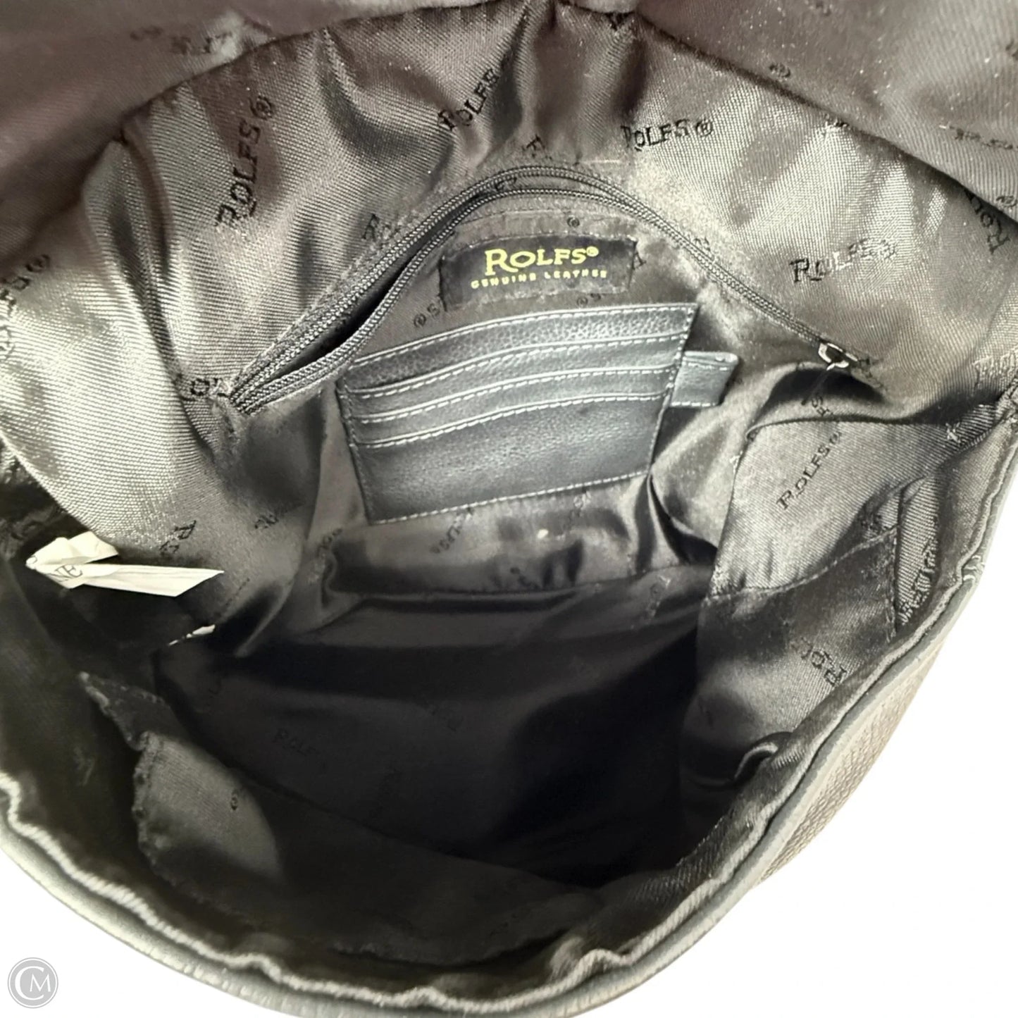 Leather Shoulder Bag By Rolfs, Size: Medium