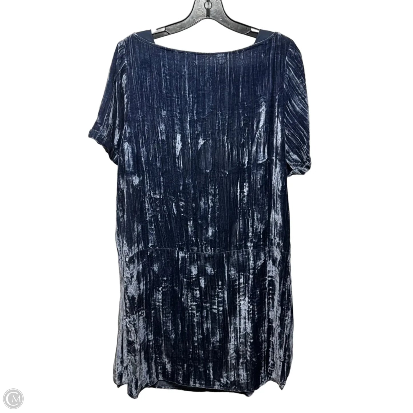 Velvet Dress Casual Short By Floreat In Blue, Size: M