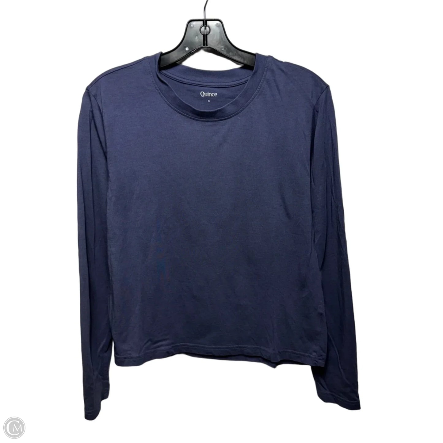 Top Long Sleeve Basic By Quince In Blue, Size: S
